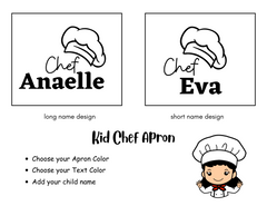 Kid Chef Apron - Personalized Gift - Cooking Apron