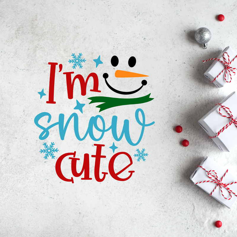 I'm Snow Cute - Boy & Girl Baby Bodysuit - Christmas Baby Outfit