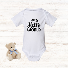 Hello World - Baby Bodysuit - Baby onesie