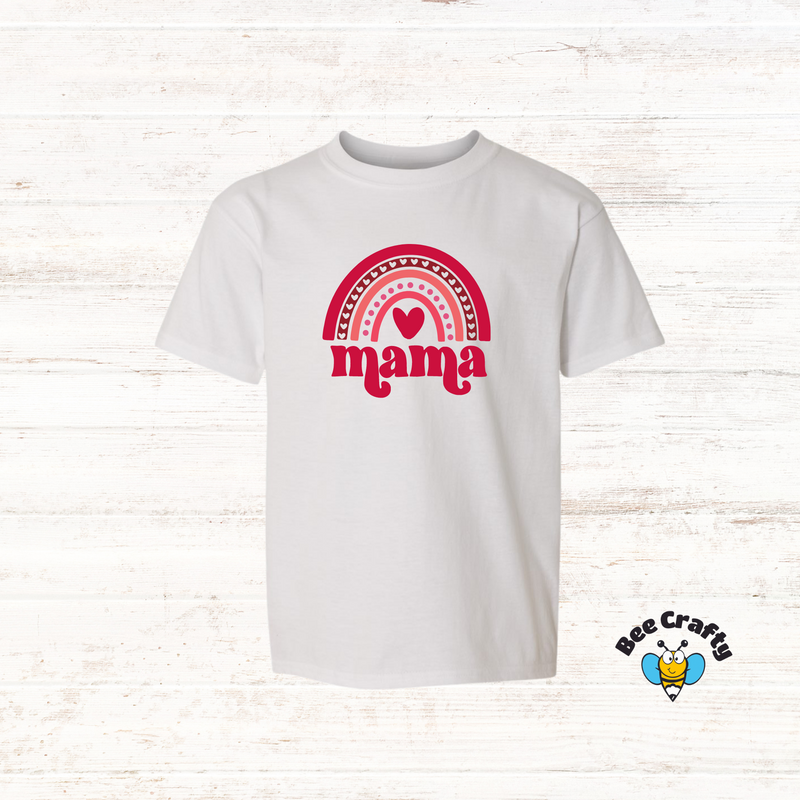 Mama - Rainbow Heart T-shirt