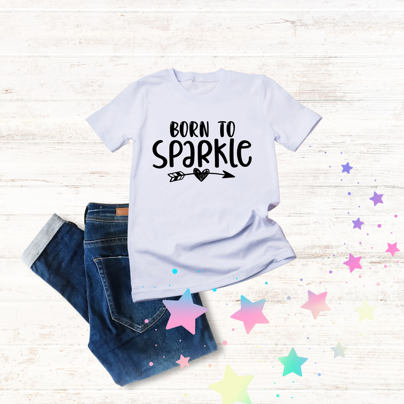 Born To Sparkle - T-shirt - Personalized Gift - Youth Size