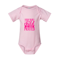 For This Child We Have Prayed - Baby Bodysuit - Baby onesie