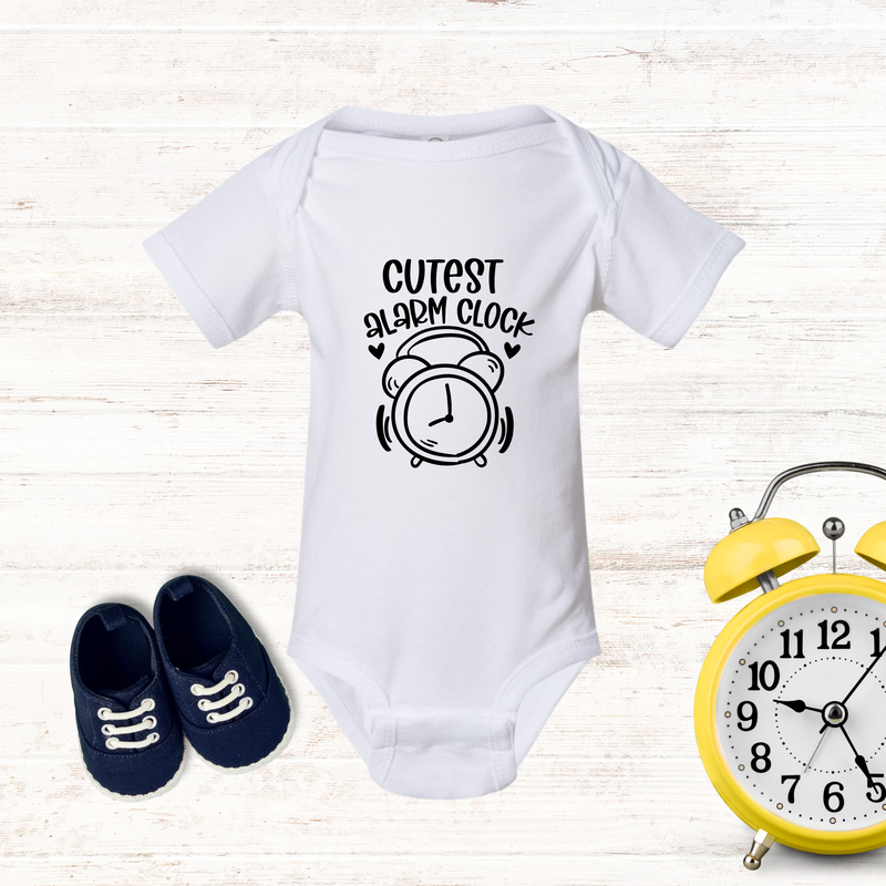 Cutest Alarm Clock - Baby Bodysuit